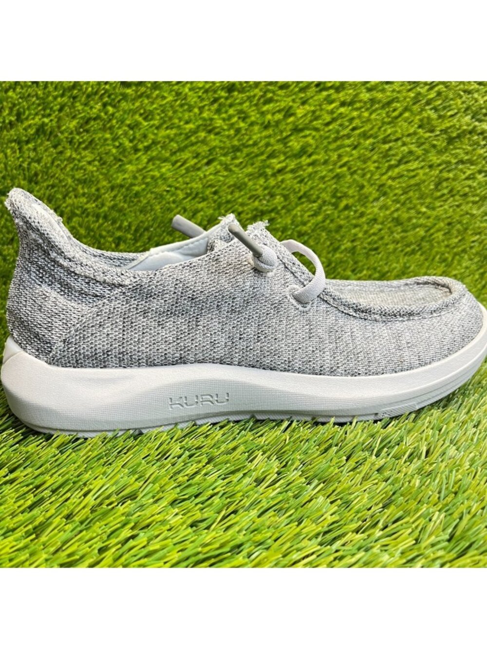 Kuru Draft Rento Mens Size 8 Gray White Casual Walking Outdoor Slip On Shoes